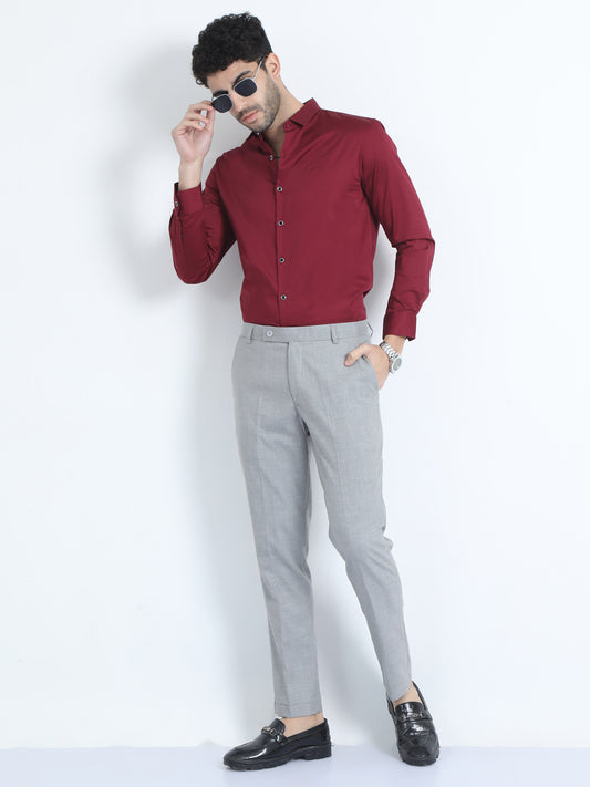 Black Double Pleated Formal Pants