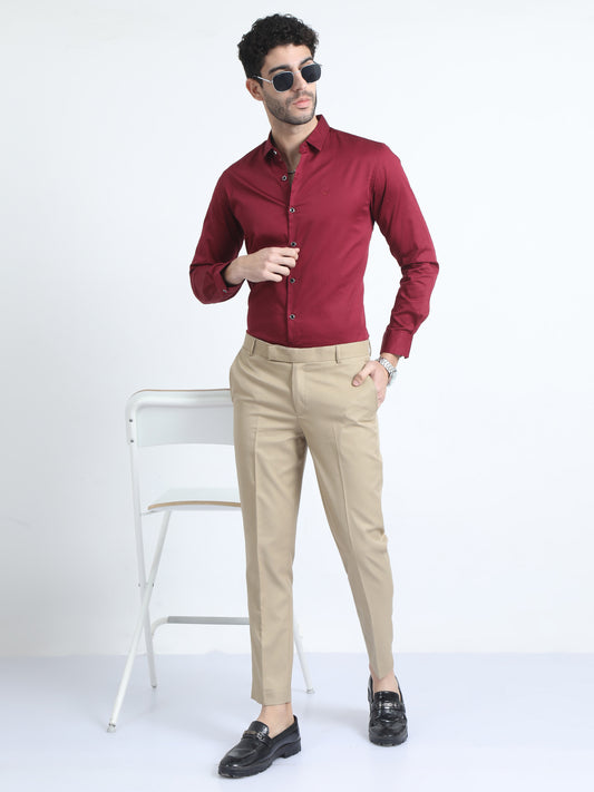 Black Double Pleated Formal Pants