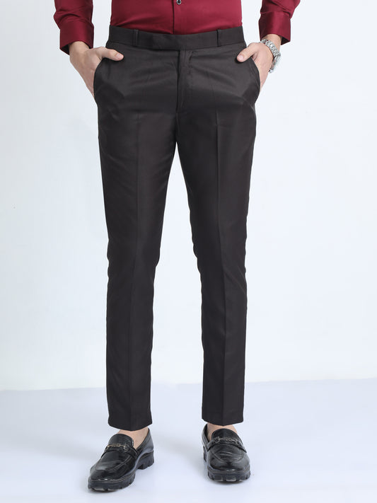 Black Double Pleated Formal Pants