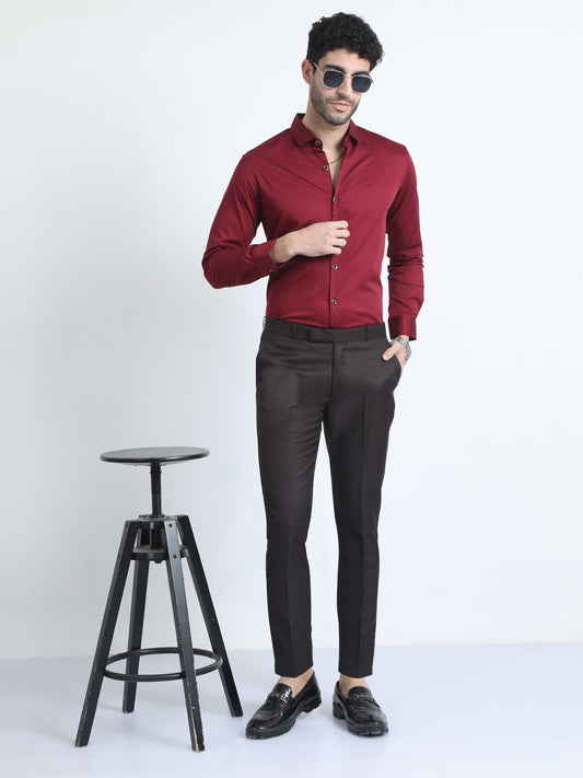 Black Double Pleated Formal Pants