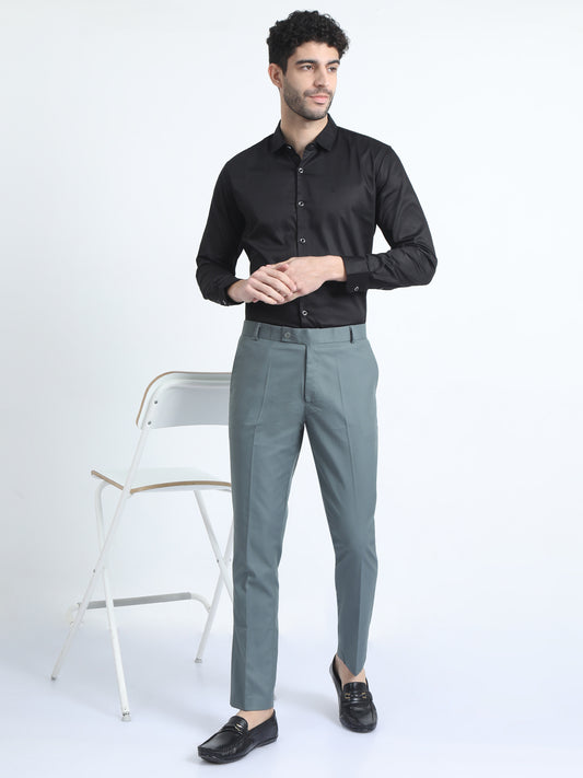 Black Double Pleated Formal Pants